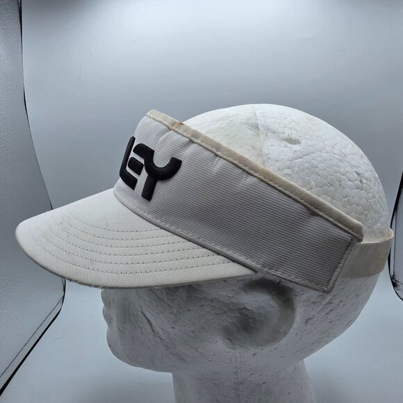 Oakley Sun Visor Golf Hat Hydrolix White Black Adjustable Mens Strapback - Picture 2 of 8